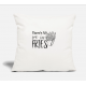 There's No We In Fries Natural White Pillow